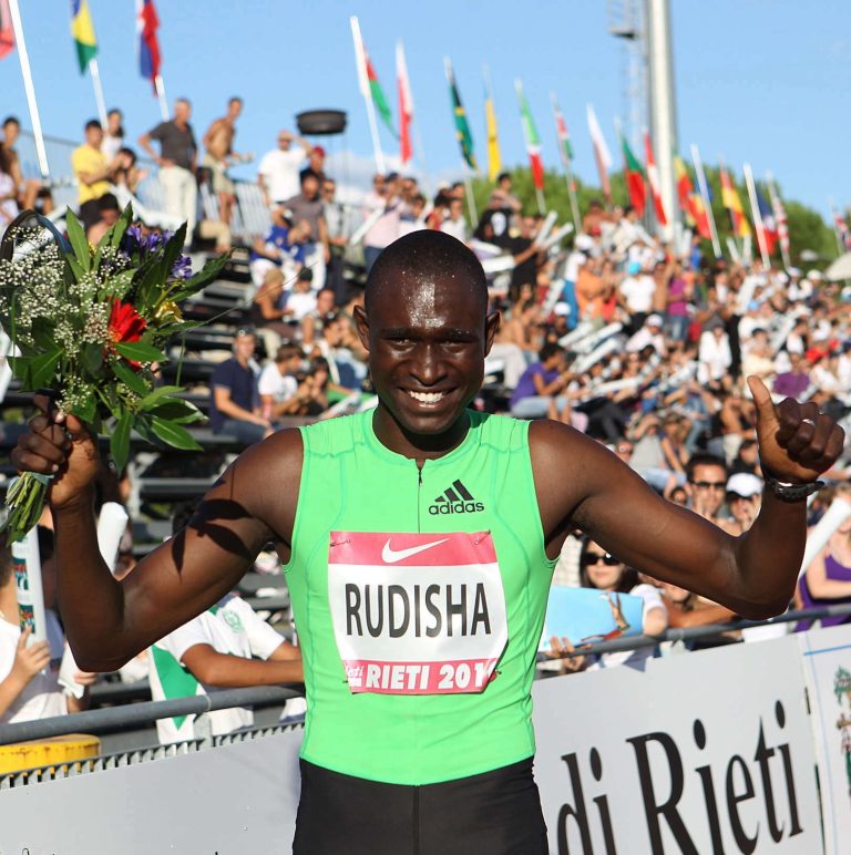 Rieti 28/08/2010 Meeting Internazionale di Atletica 2010.nella foto: David Lekuta Rudisha nuovo record del mondo sui 800mt con il tempo di 1:41.01 - foto Giancarlo Colombo/A.G.Giancarlo Colombo